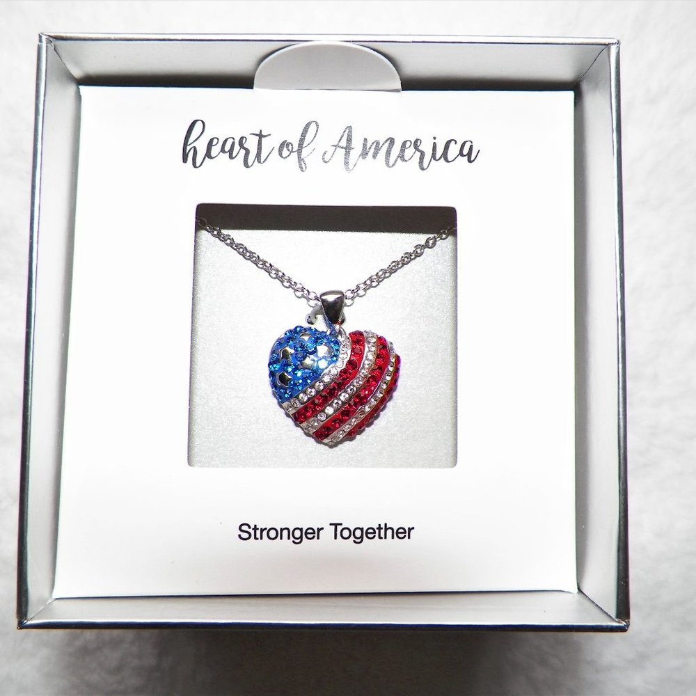 Red, Blue, and Silver Necklace